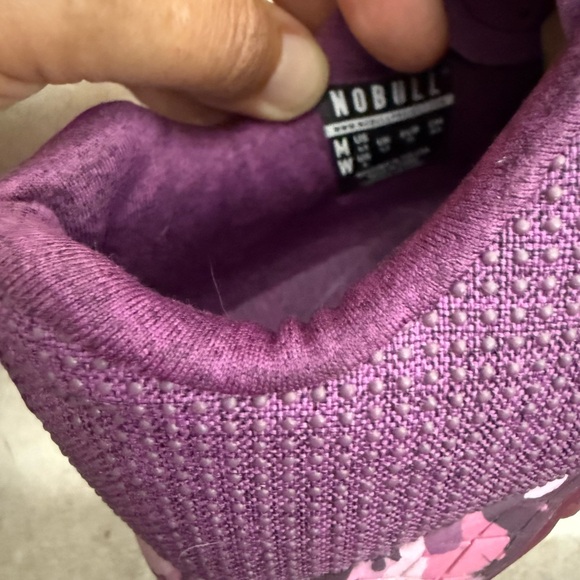 NOBULL purple and pink camo super fabric trainer shoes Sz 6.5M 8WM - Picture 8 of 10